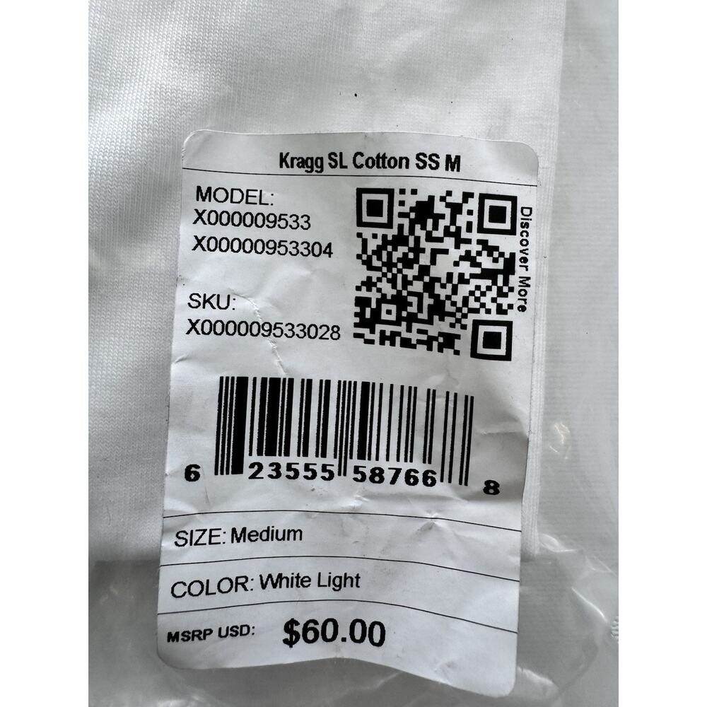 Arc'teryx Mens - Kragg SL Cotton SS Shirt S/S Tee T-shirt - White Light Medium - Picture 3 of 4